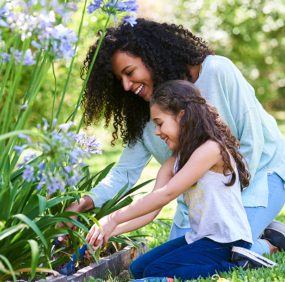 Mother & Daughter Gardening